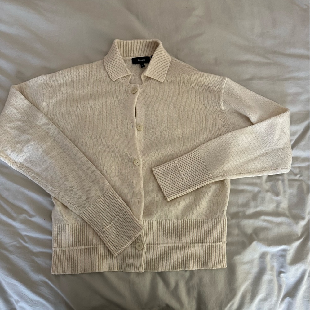 Cashmere cream cardigan